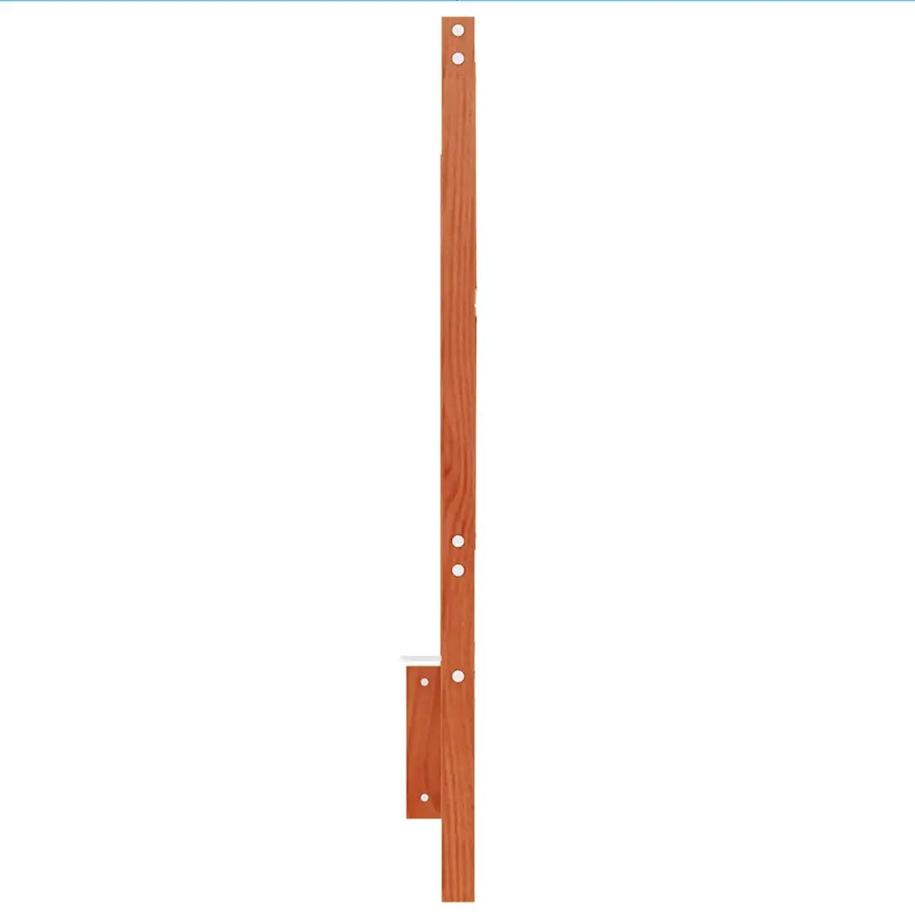 Testiera-Testata-Testiera Decorativa Marrone Cera 135 cm in Legno Massello di Pino 561837