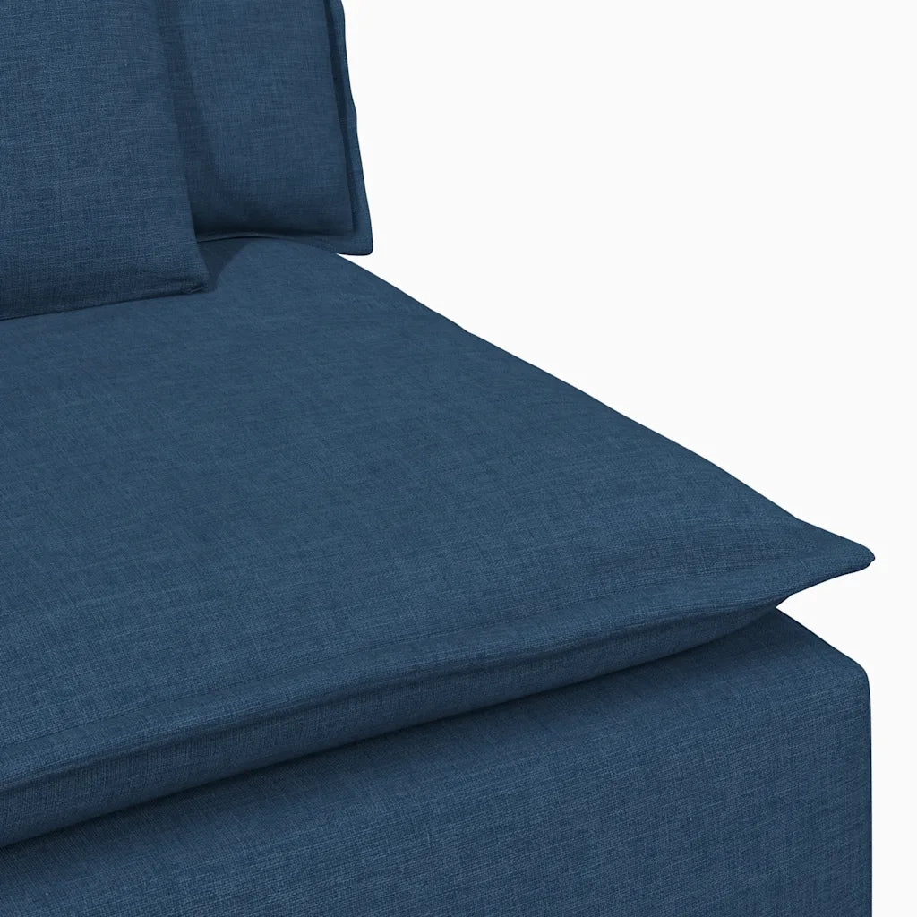 Divano Modulare con Cuscini Blu 3321094