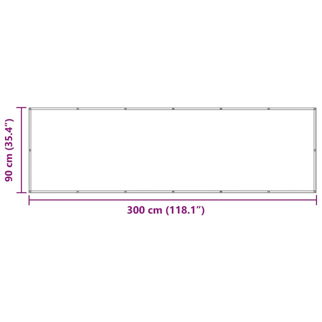 Schermo da balcone Borgogna 90 x 300 cm 42030893
