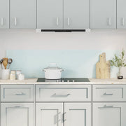 Paraschizzi per Cucina 2 pz Bianchi 80x40 cm in Vetro Temperato 3315786