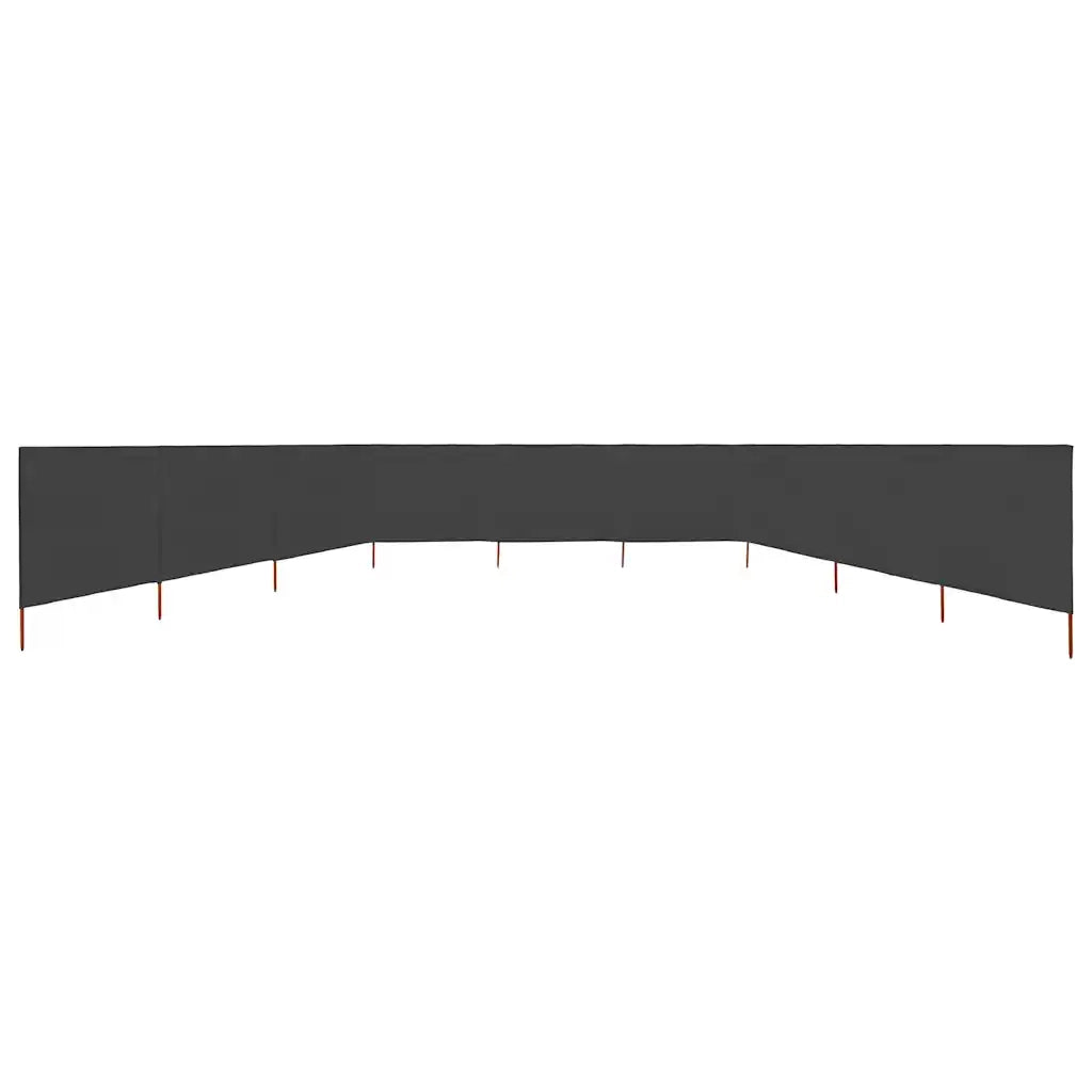 Paravento a 9 Pannelli in Tessuto 1200x120 cm Antracite CFW6704950