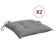 Cuscini per Sedia 2 pz | Cuscini per sedie Grigi 50x50x7 cm Tessuto Oxford