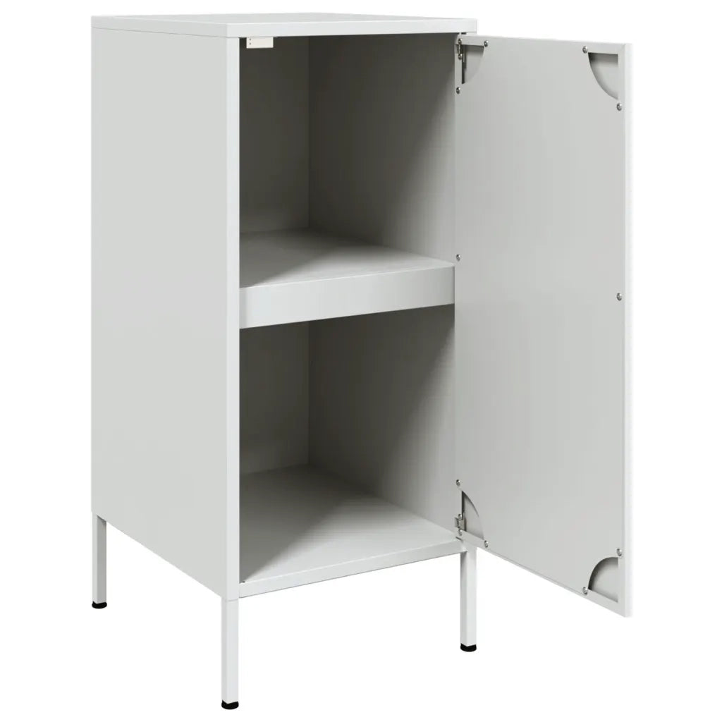 Credenze 2 pz Bianche 36x39x79 cm in Acciaio 843023