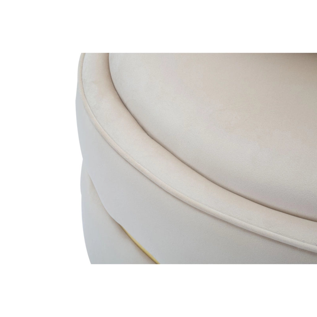 Poltrona Paris Space crema e gold – O 84 x H 72 cm