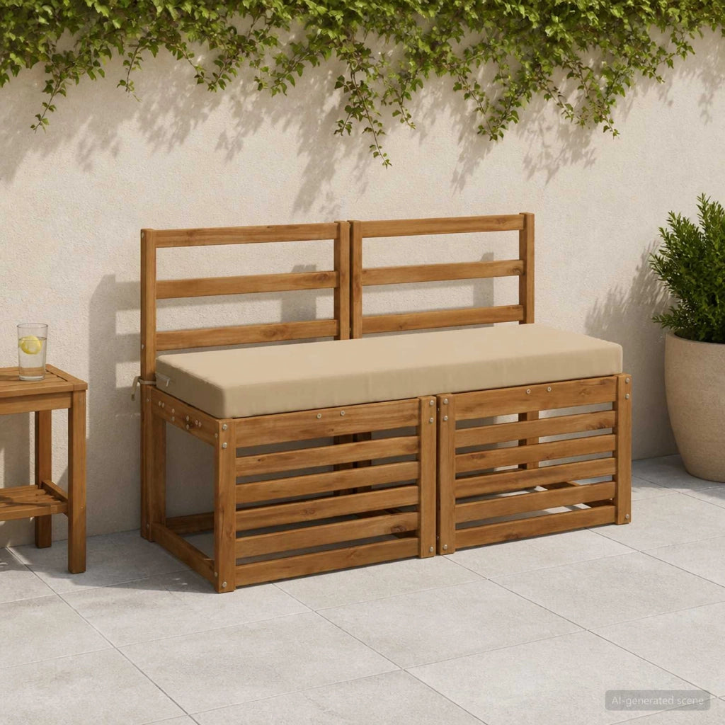 Cuscino per panchina SOEST 100% Poliestere Beige 949628