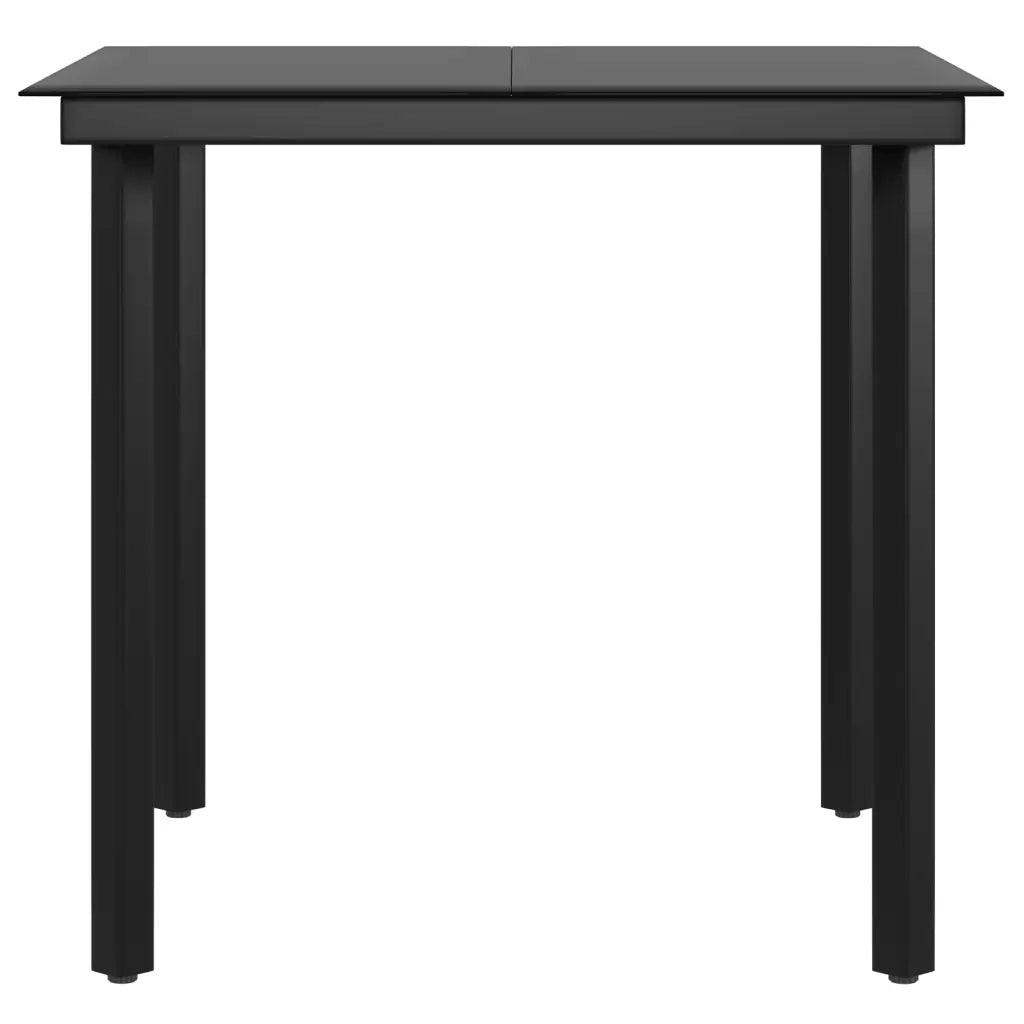 Set da Pranzo da Giardino 3 pz con Cuscini Beige e Nero 3099293