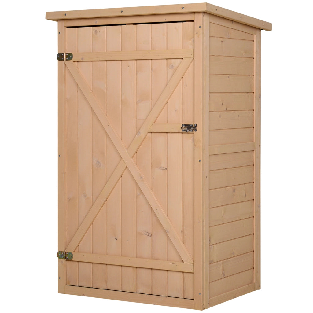 Casetta da giardino, ripostiglio per attrezzi, capanno per attrezzature con scaffali, casetta per riporre oggetti da giardino, legno di abete, legno