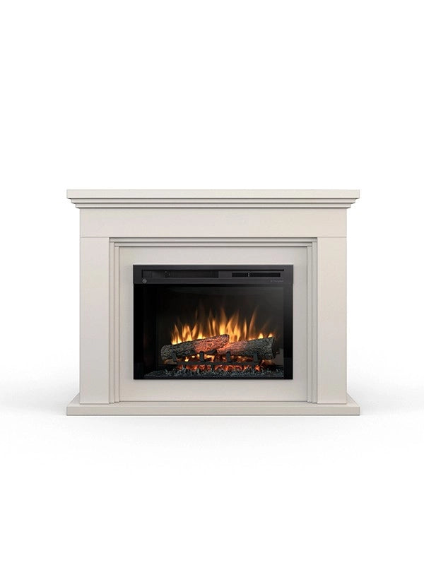 ARDILA - Camino Elettrico Riscaldante Da Pavimento Autoportante a LED - 26" - Cashmere - 118 x 90,8 x 31,5