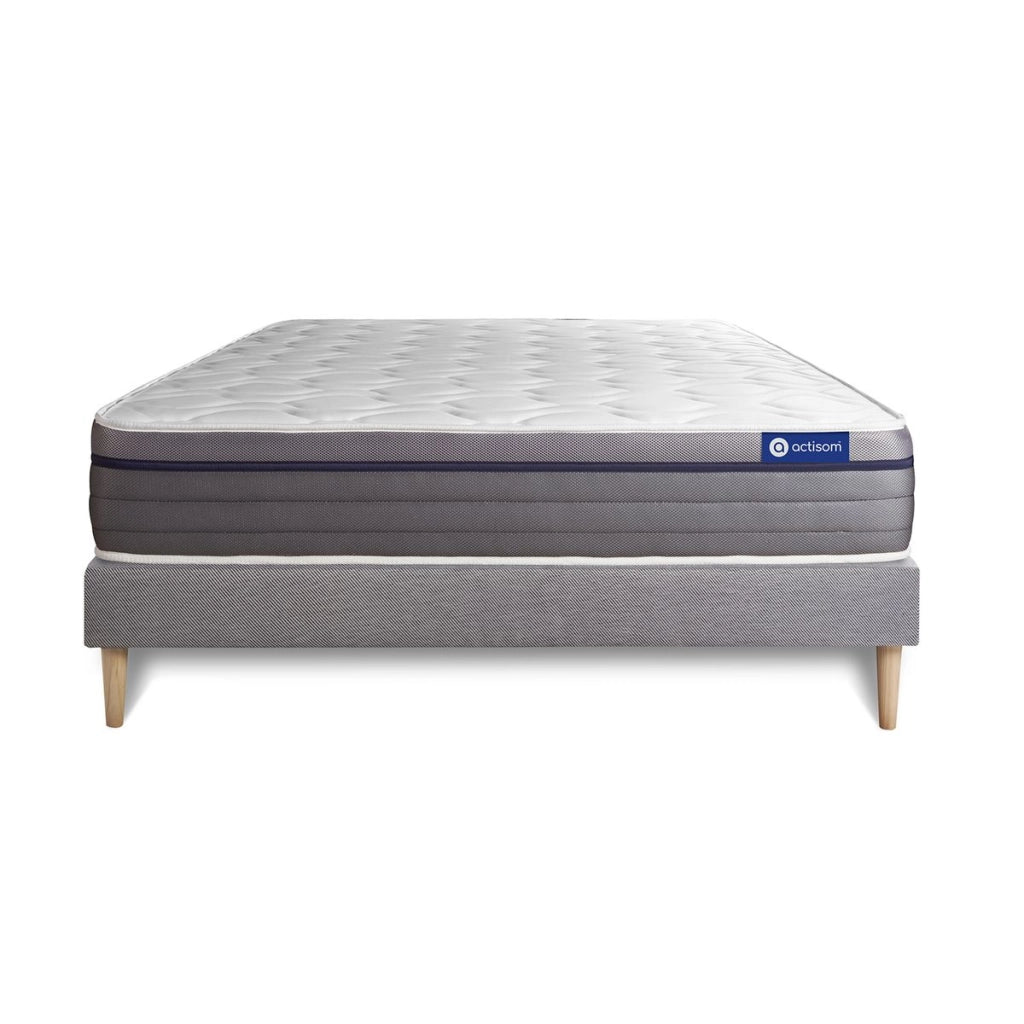 Kit rete e materasso Actilatex zen 120x195cm - Spessore : 26cm - Lattice e memory foam - Bilanciato -