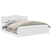 Letto matrimoniale | Letto per adulti | Struttura del letto Bianco 180 x 200 cm Legno Ingegnerizzato