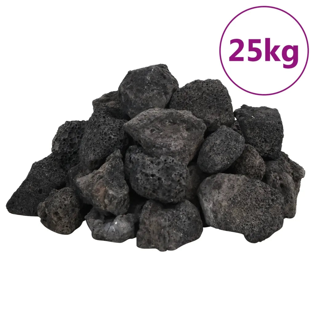 Rocce Vulcaniche 25 kg Nere 3-5 cm CFW4157980