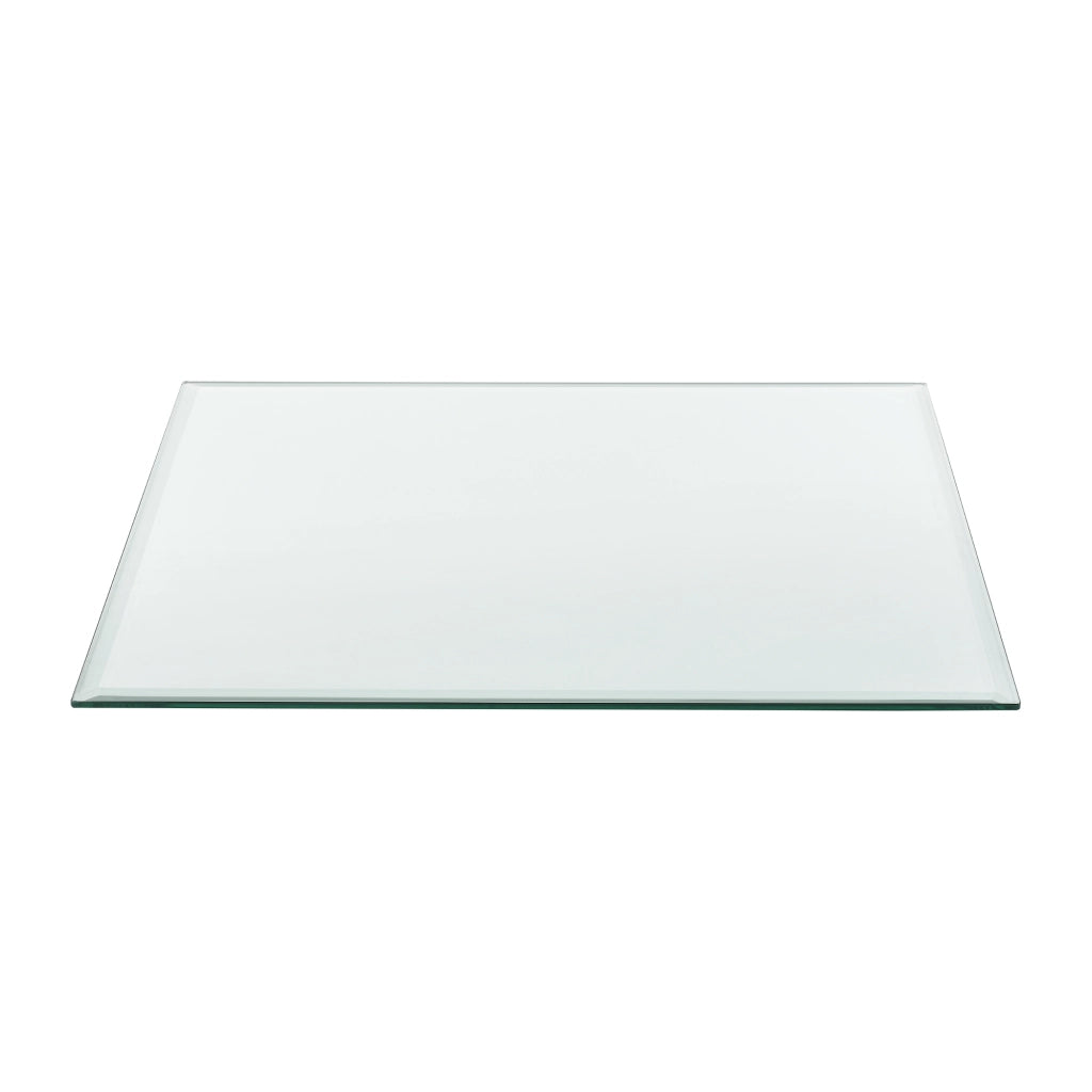 Piano Quadrato in Vetro Glasgow 800 x 800 mm per Tavoli 'Fai da te' Protezione Pavimento Stufa - Trasparente [neu.haus]