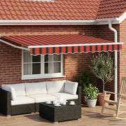 Tenda retrattile Arancione, Nero e Giallo 3,5 x 2 m 3418908