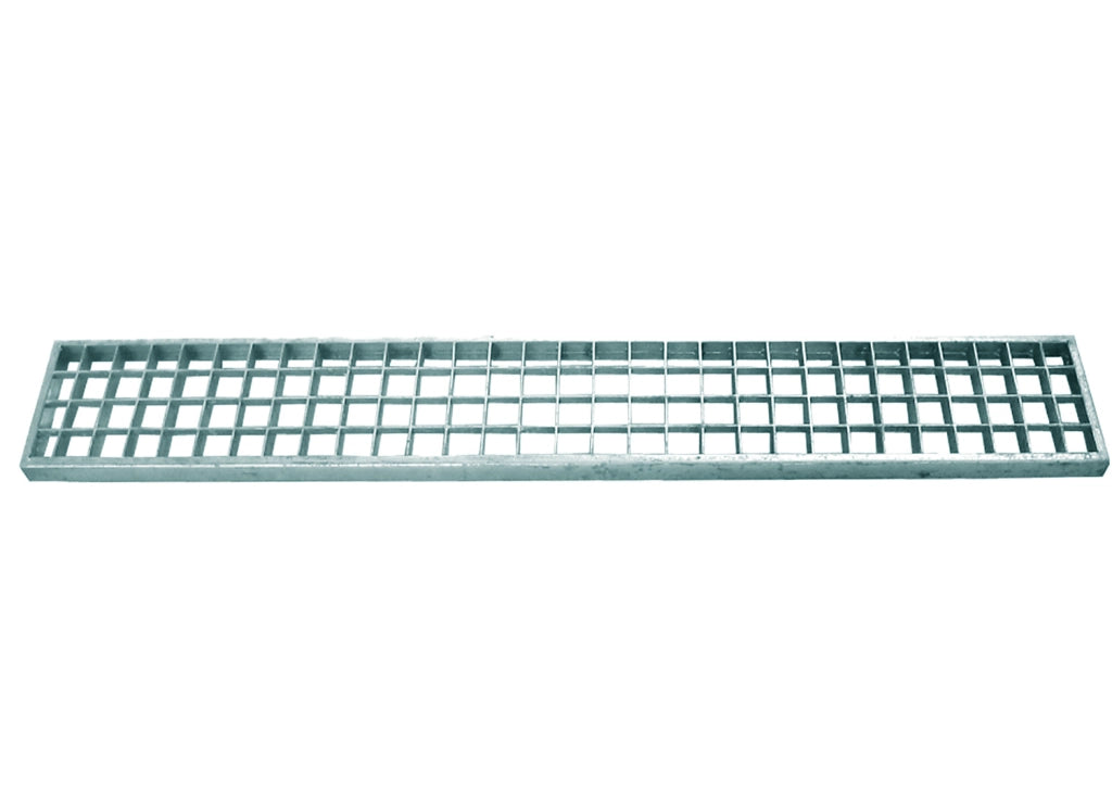 GRIGLIA PER CANALETTA IN ACCIAIO ZINCATO 100x20 cm - Carrabile