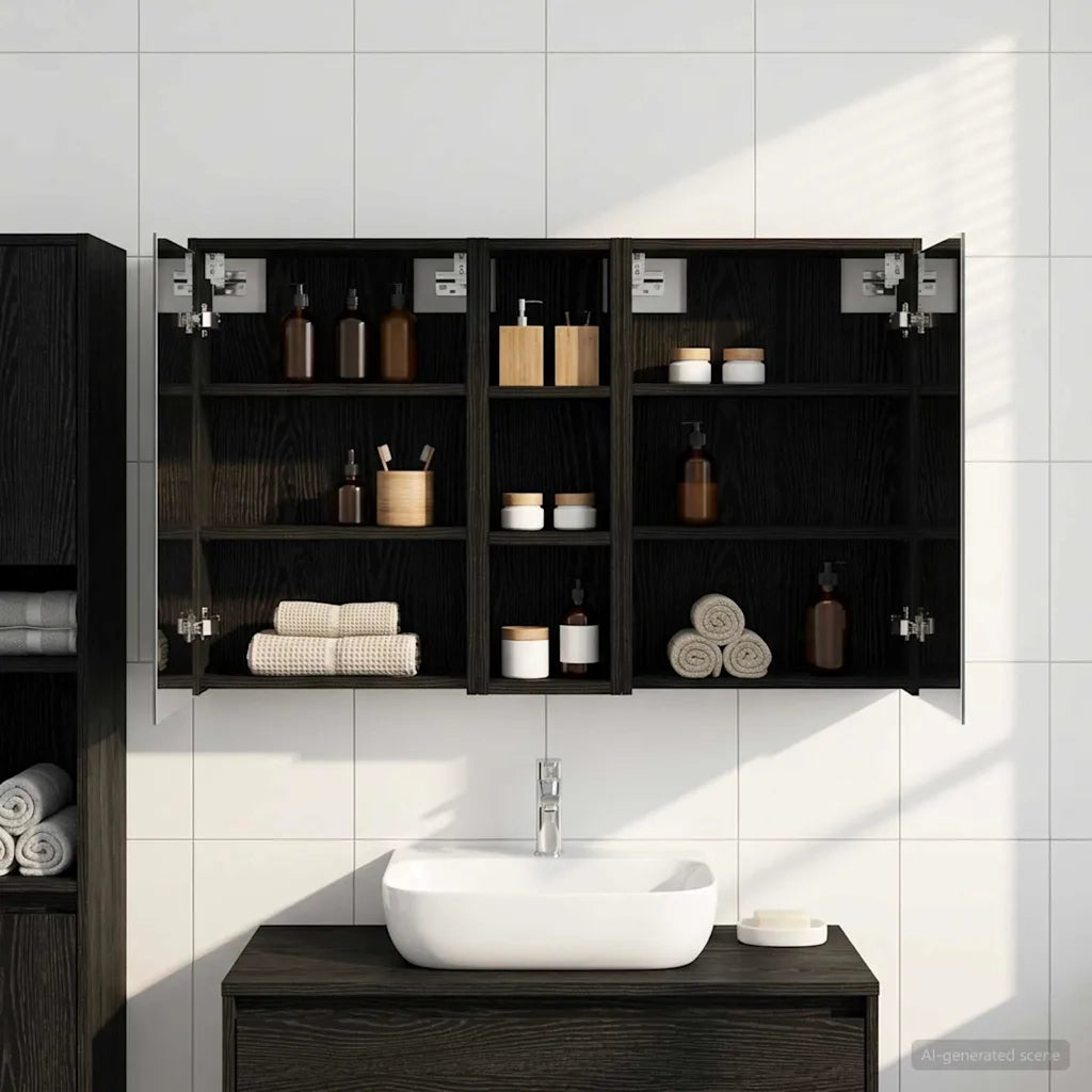 Set di Armadi da Bagno 3 pcs 106 x 16 x 62,5 cm 3403793