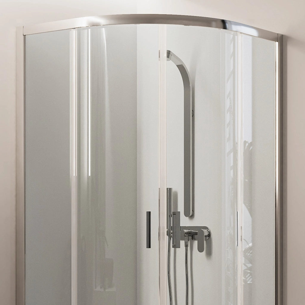 Box Doccia Semicircolare 90x90 H185 Trasparente 6mm mod. Ready
