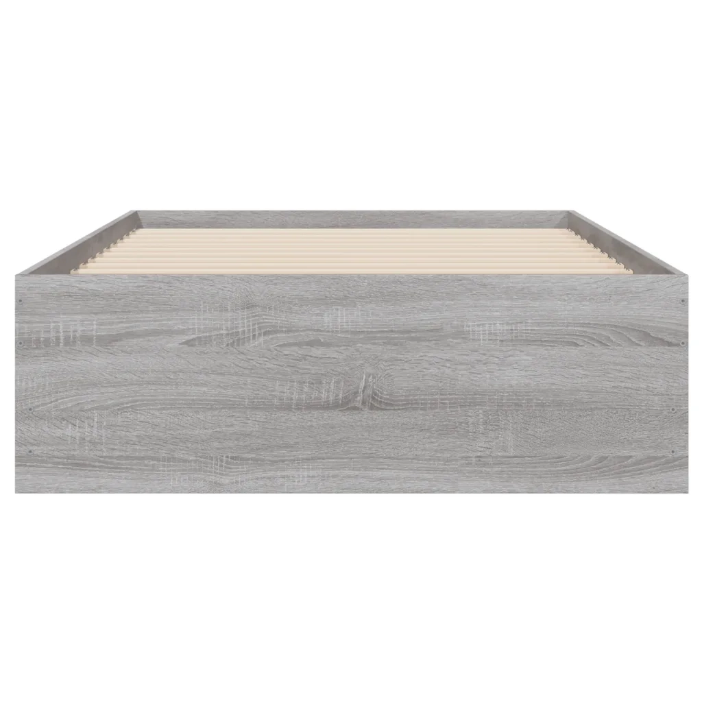 Letto singolo | Letto per adulti | Giroletto Cassetti Grigio Sonoma 75x190 cm Legno Multistrato