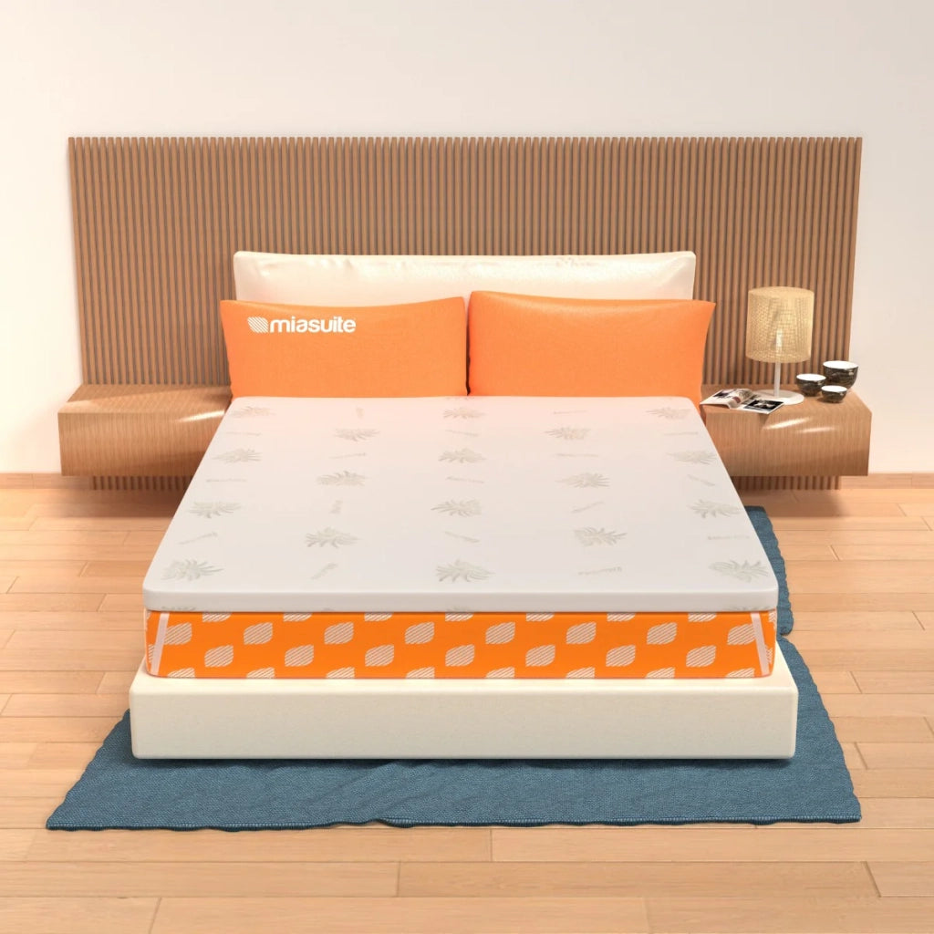 Topper Matrimoniale 180x200 in waterfoam - alto 5 cm, sfoderabile, tessuto AloeVera | Correttore H5