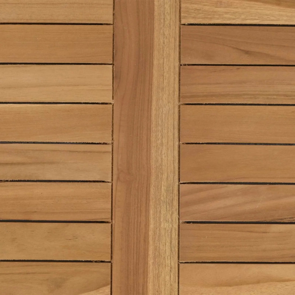 Piano del tavolo Rettangolare Legno di teak solido Naturale 42033165