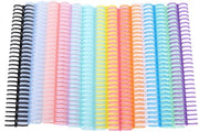 Bindacquafiletti 19mm - 150 Vel Capacità - 30 A4/26 B5/20 A5 Ghiaccio - 14 Colori - 14 Pezzi per Confezione - Costruzione Solida - Ruggine Inseribile