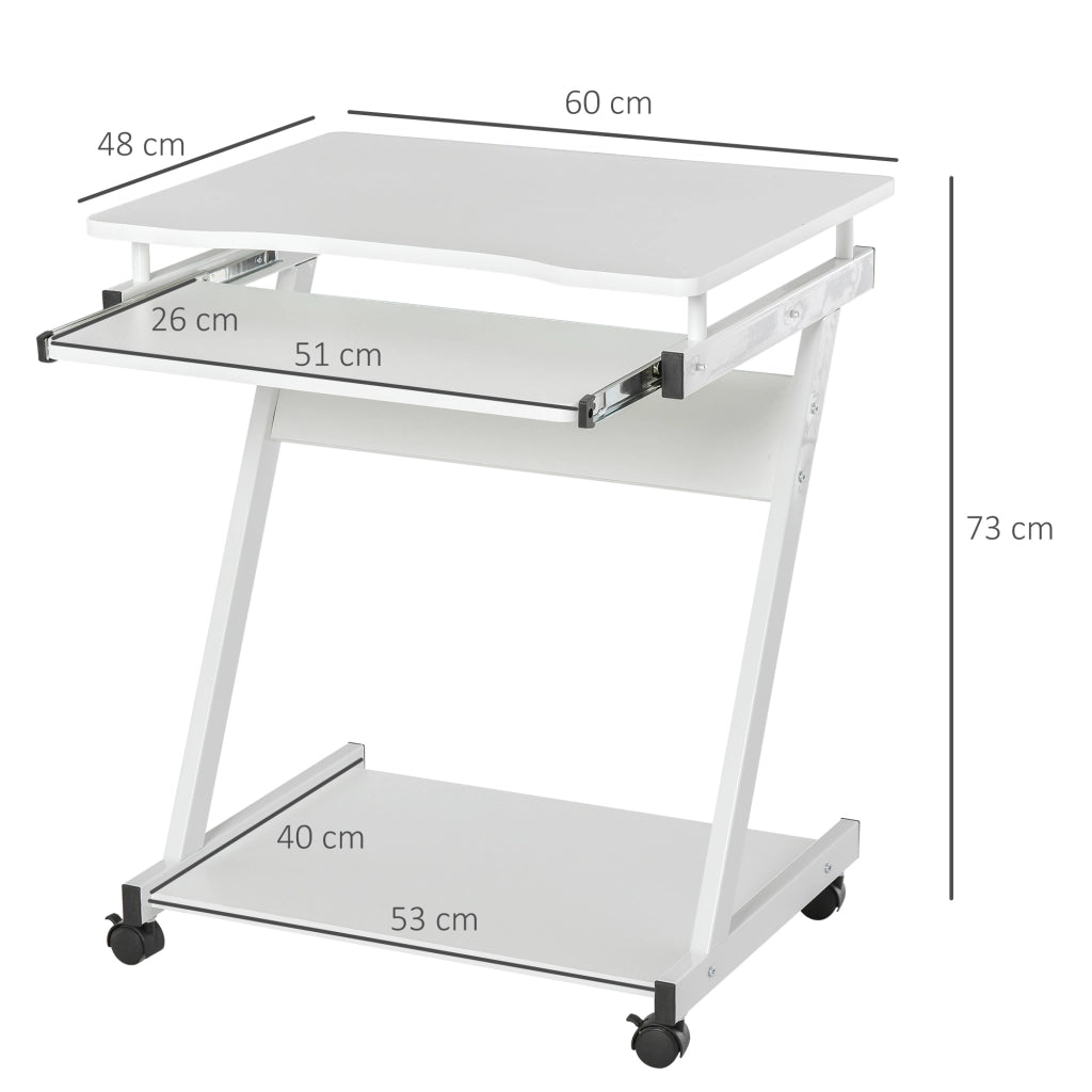 Tavolo da pranzo allungabile ¨C zephmum ¨C Bianco 60x48x73cm
