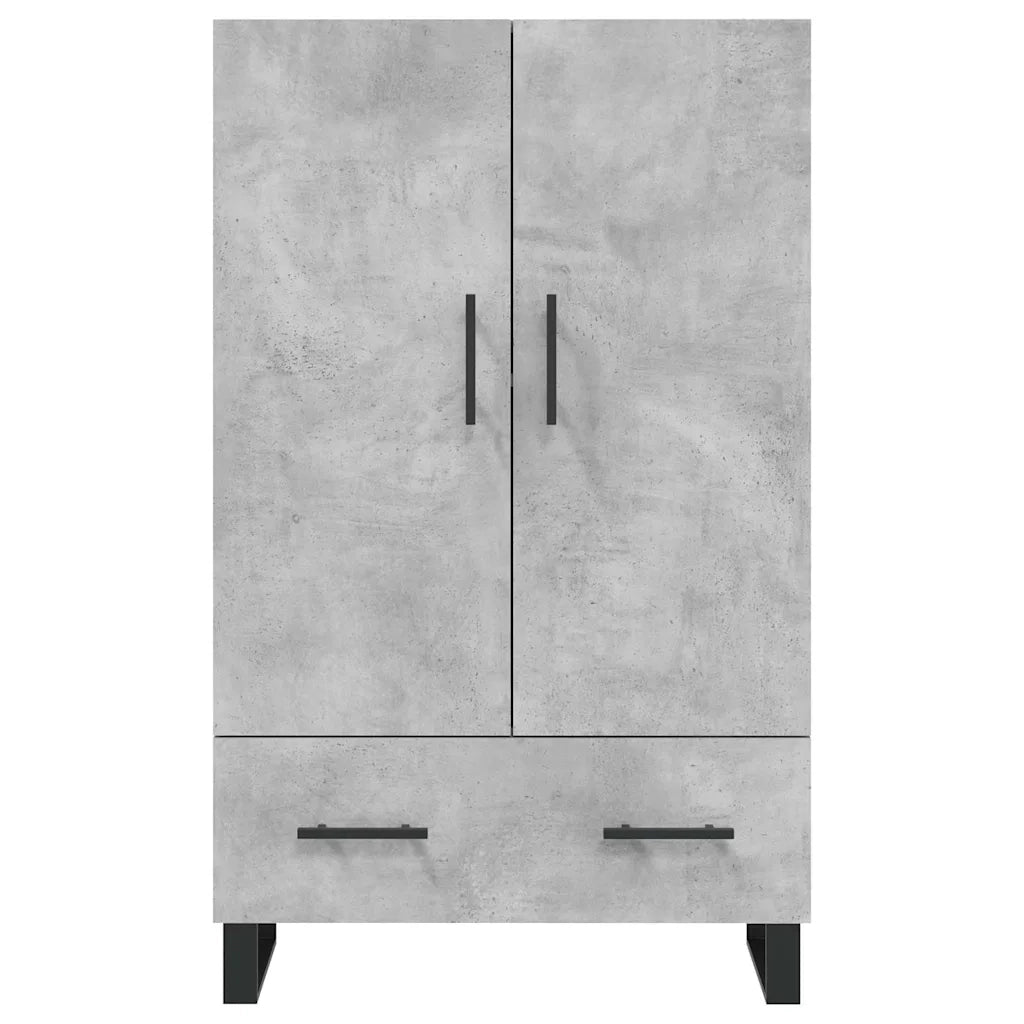 Credenza Grigio Cemento 69,5x31x115 cm in Legno Multistrato 828264