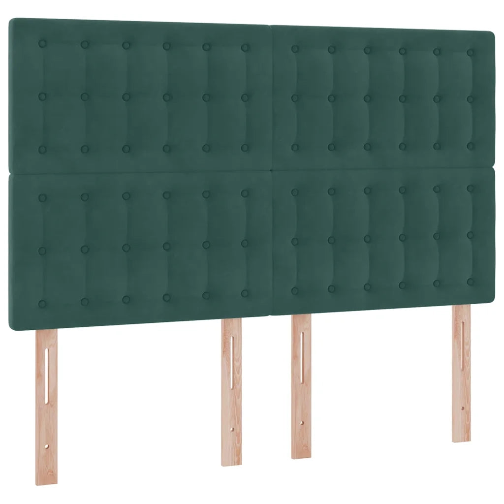 Letto con contenitore e materasso Verde Scuro 140 x 200 cm 3372156