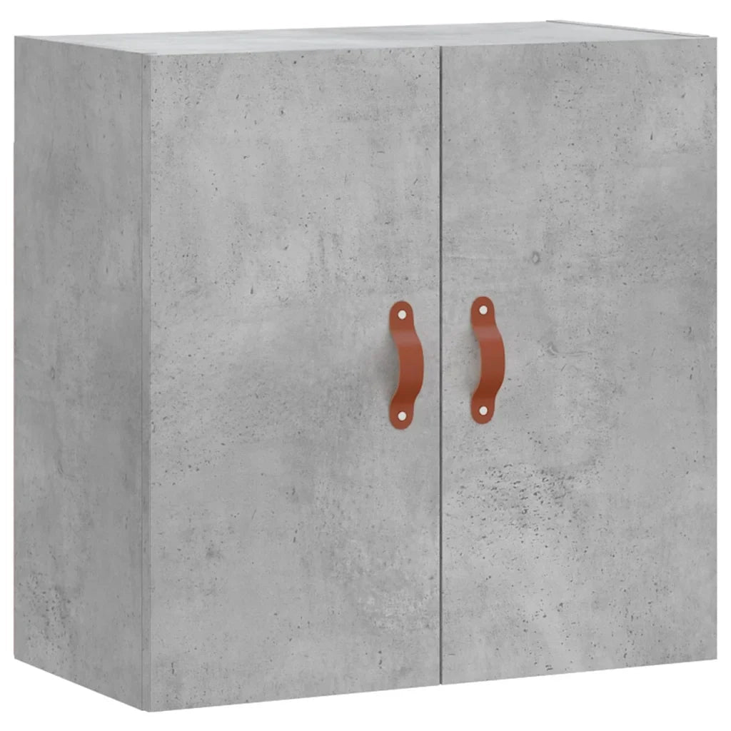 Mobiletto a muro rettangolare funzionale con vano contenitore 60 x 31 x 60 cm in legno composito grigio cemento 02_0048788