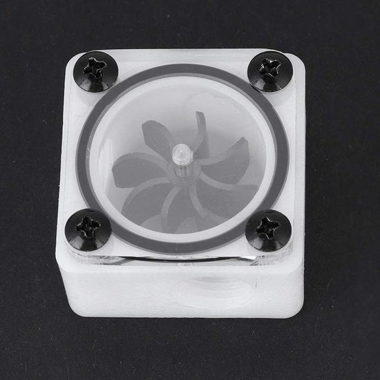 Flussimetro - 2 Weg/3 Weg - G1/4 Rotazione - Raffreddamento Acqua - Alta Qualità POM/Acrilico - Incluso Gommino di Sicurezza in Silicone - Flussimetro Acqua