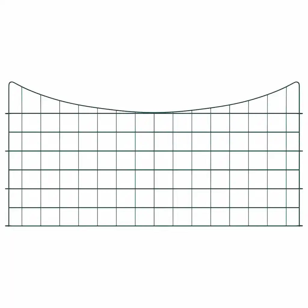 Set di Recinzione per Stagno 5 pz Verde 100 x 50 cm Acciaio