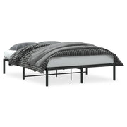 Letto matrimoniale | Letto per adulti | Giroletto in Metallo Nero 135x190 cm