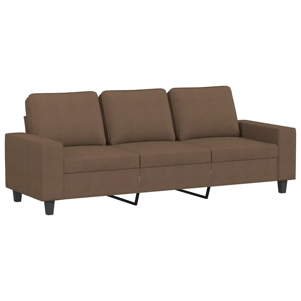 Set di Divani 3 pz Marrone in Tessuto 3201909