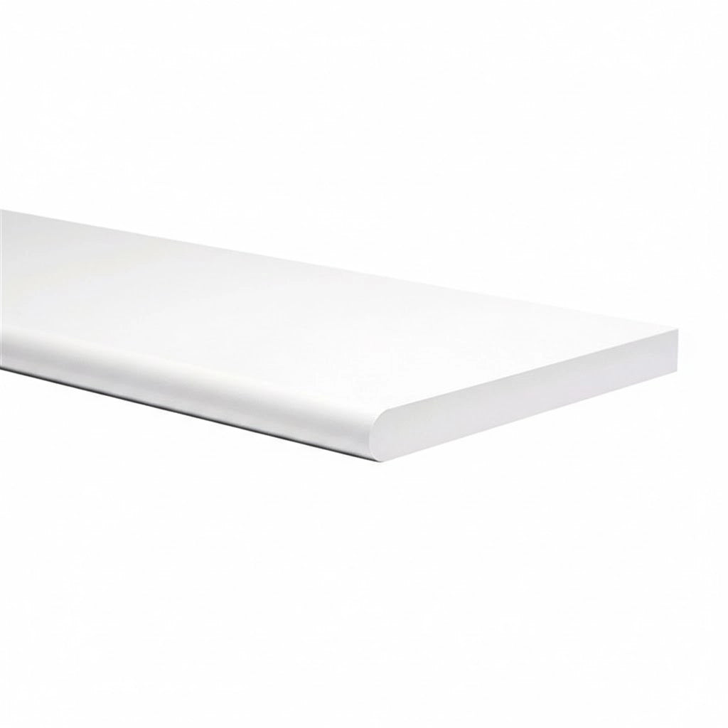MENSOLA RETTANGOLARE STONDATA 'AMICA' 60x20 cm - spess. 1,8 cm - col. Bianco
