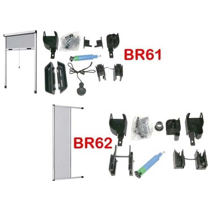 Stop Inset FRASCHE-425992 BR61 Kit Ricambi per Zanzariere Verticali e Orizzontali Nylon