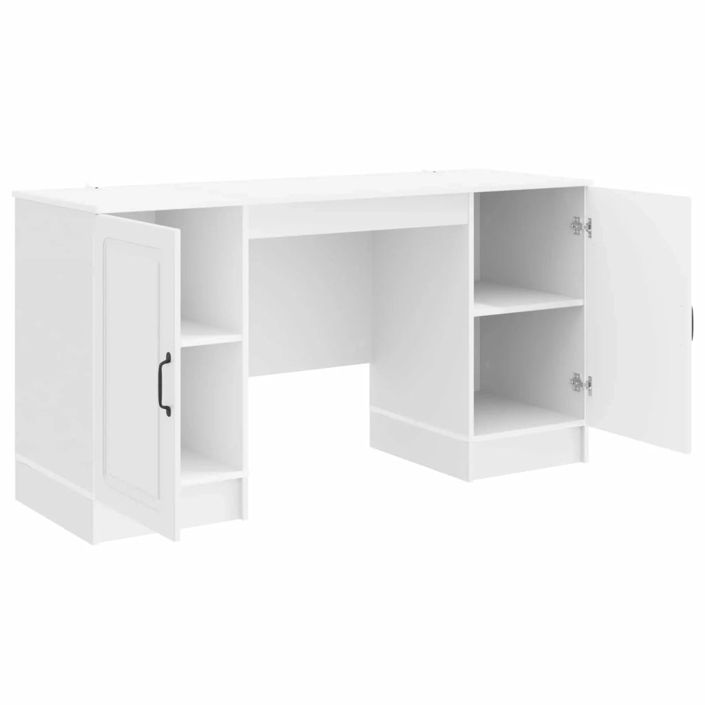 Scrivania Bianco Lucido 142,5 x 50 x 75 cm Legno ingegnerizzato 3414643