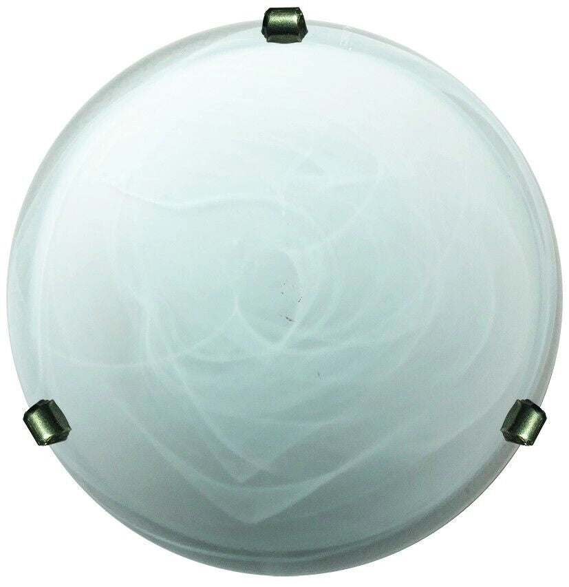 Plafoniera1Xe27 G.Bz V.Alab.Bianco - E-Energy