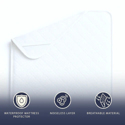 Coprimaterasso Impermeabile Matrimoniale 180x200 con Elastici | Proteggi Materasso Traspirante e Antibatterico | Tessuto Stress Free, Silenzioso, Traspirante e Anallergico