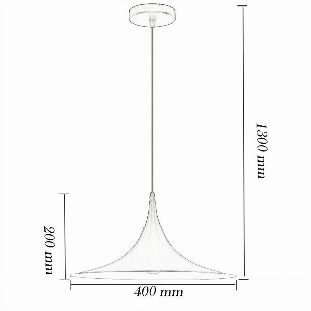 Trade Shop - Lampadario A Sospensione Stile Contemporaneo In Metallo Decorativo Luce E27 B98 - Bianco
