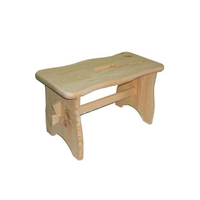 Sgabello Abete Maxi Chiaro cm 19X39 h 21