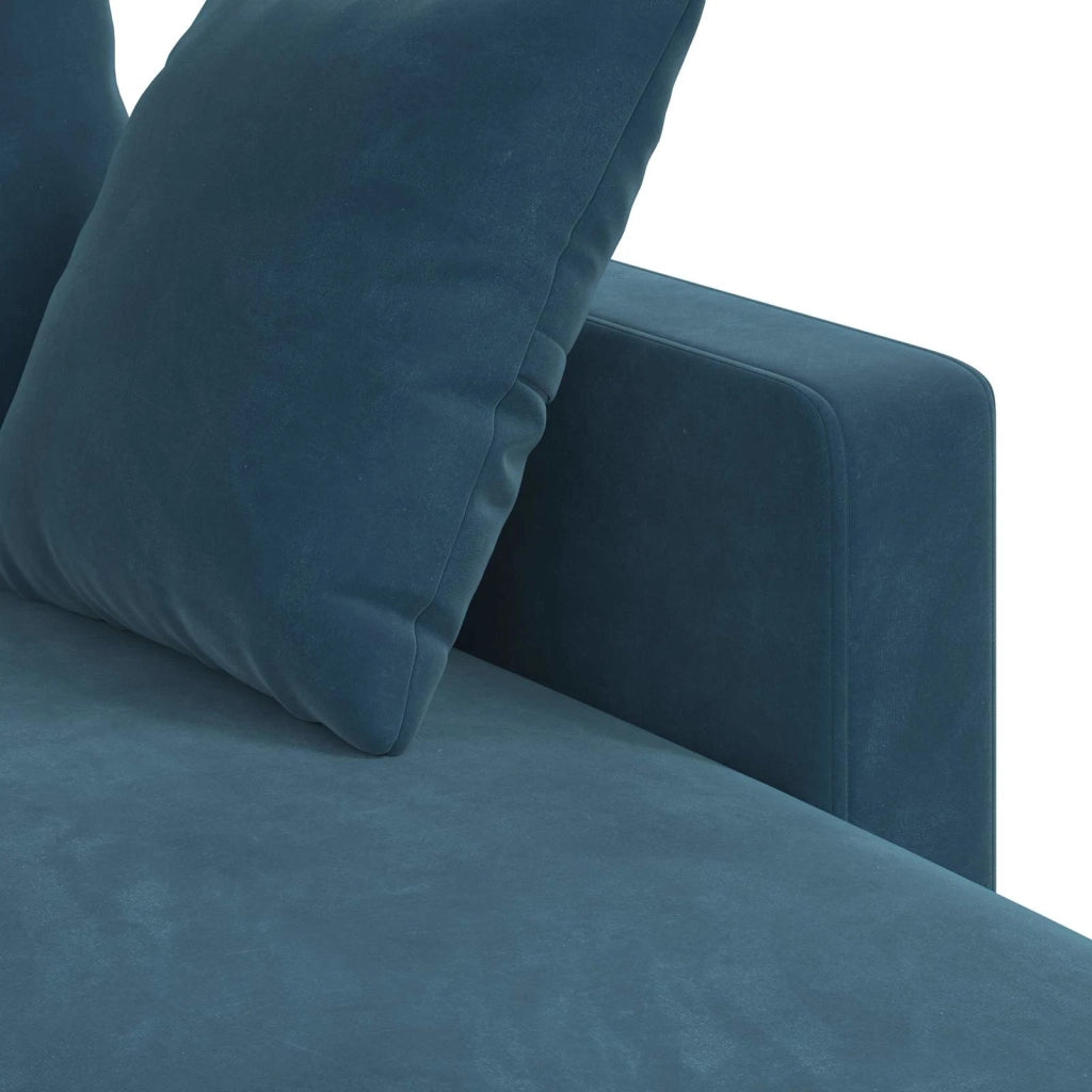 Divano Blu 228 x 134 x 80 cm Velluto 42024475