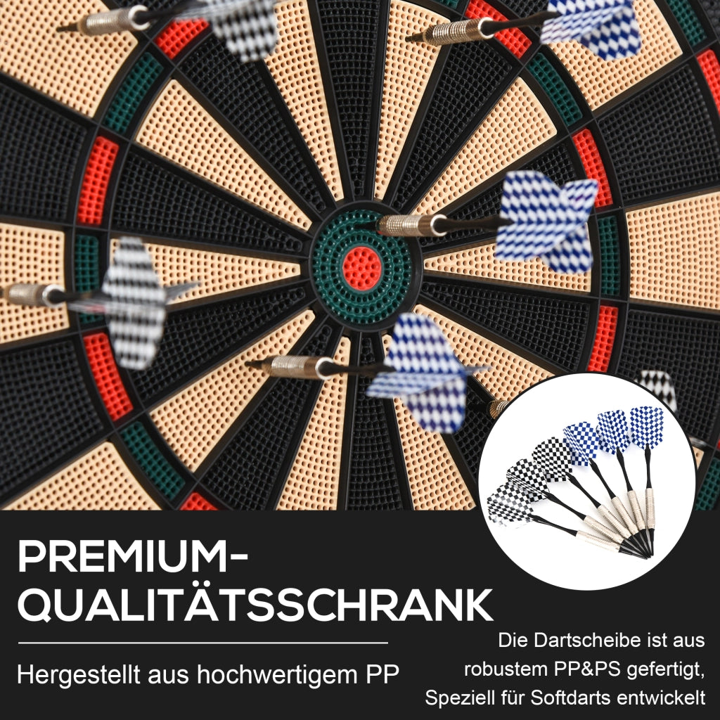 Dartboard Elettronico ¨C Minimal ¨C con 6 freccette e 24 punte, 18 giochi, display LED