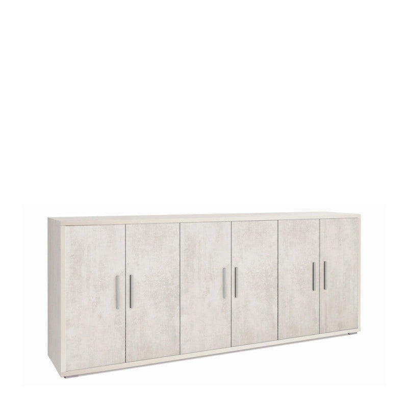 Mobile 6 Ante Kit Ossido Bianco cm 203x41x84h - Sarmog