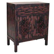 Mobile da ingresso in legno rosso 66x36x78h
