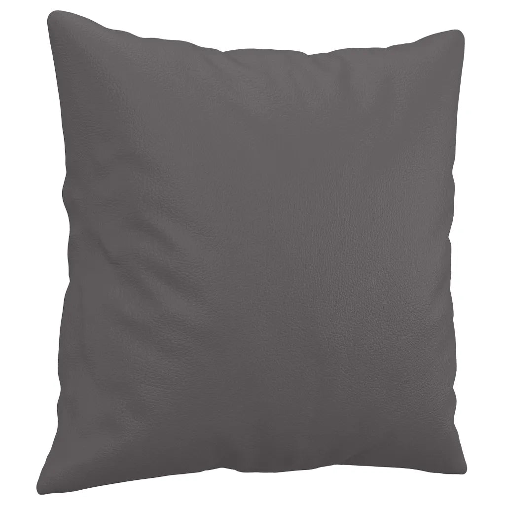Divano a 2 Posti con Cuscini-Sofa 2 Posti con Cuscini Grigio 140 cm in Similpelle 144626