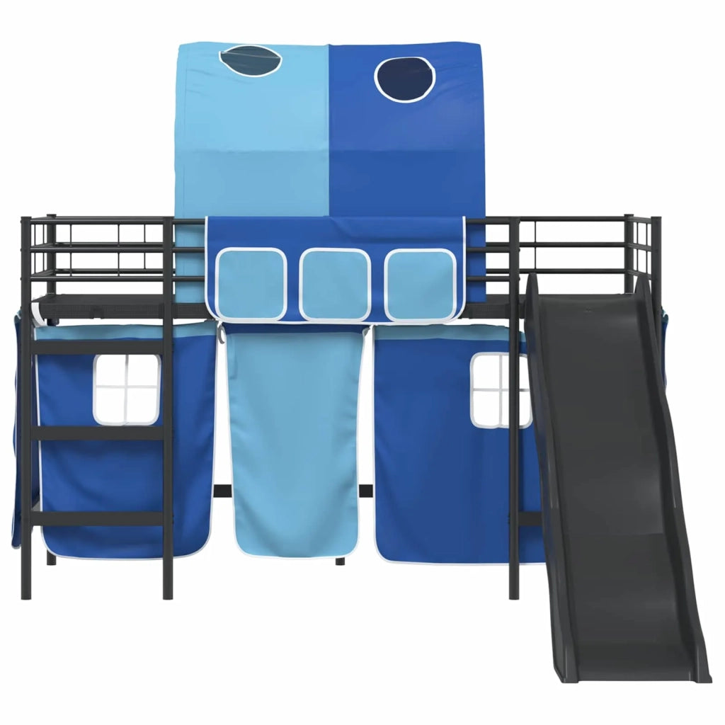 Struttura del letto loft per bambini Nero e Blu 75 x 190 cm 42020836