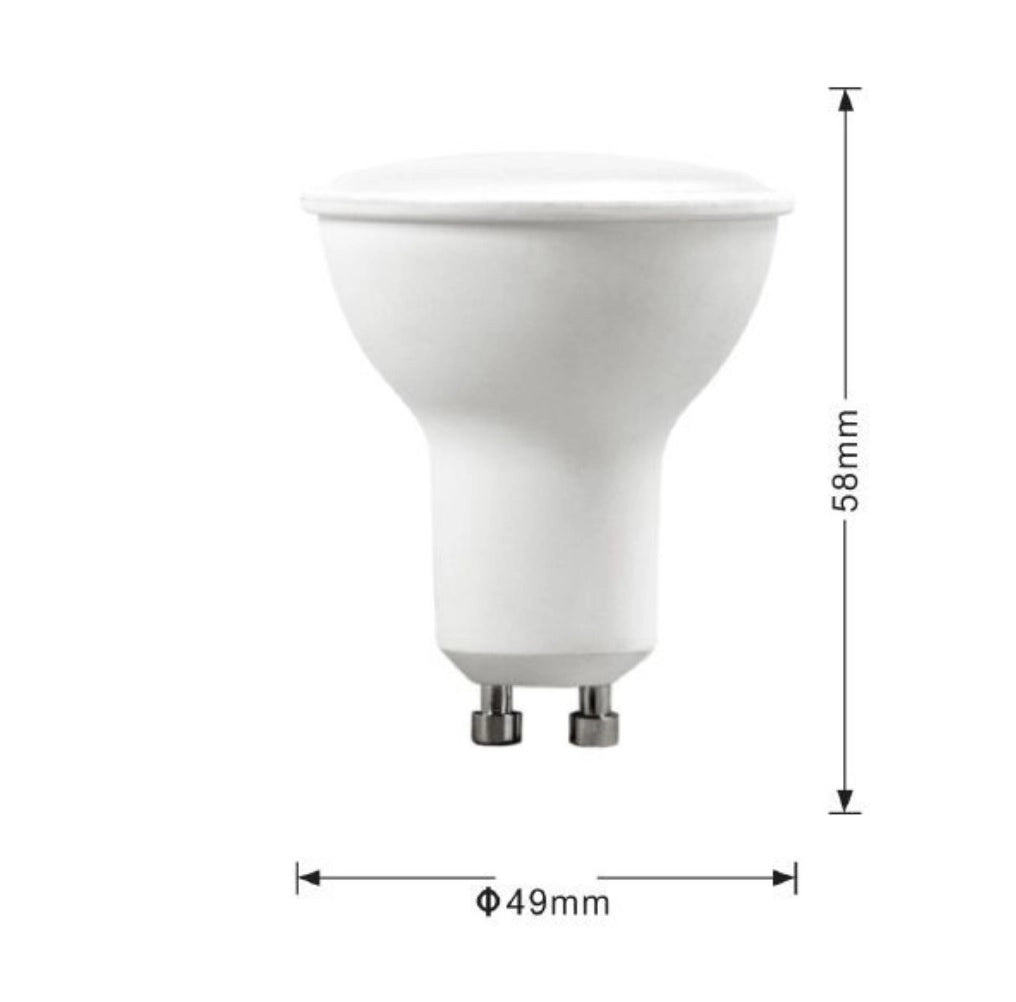 Lampada faretto 8W luce lampadina a led attacco con attacco GU10 da 220V bianca naturale 4000K