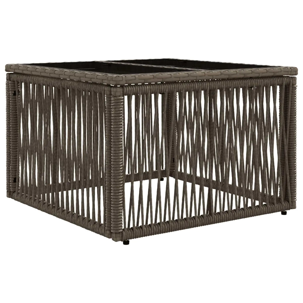 Set Divano da Giardino 9 pz Grigio polyrattan 3435071