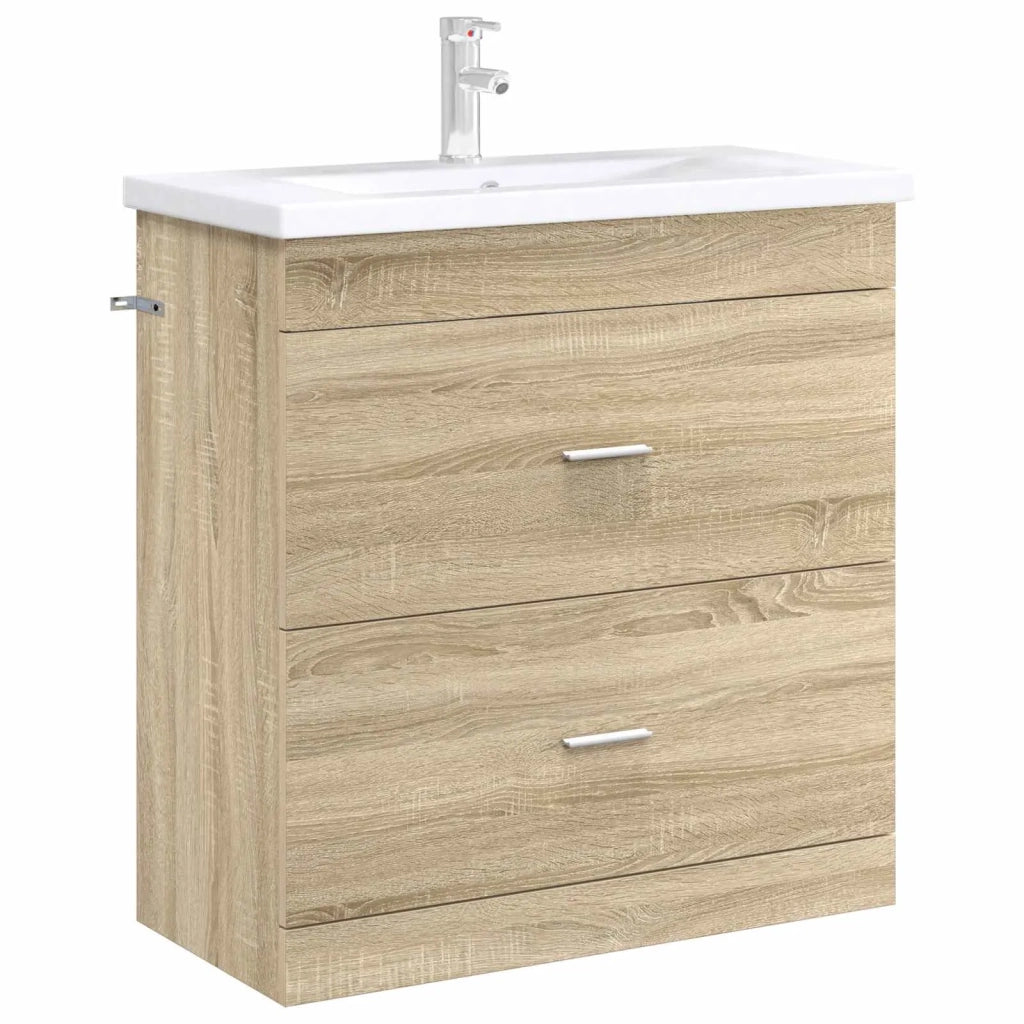 Mobiletto da Bagno Sotto Lavabo Rovere Sonoma 890714