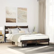 Giroletto senza Materaso in Metallo Rovere Fumo 135x190 cm 4017217