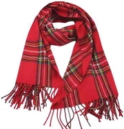 Sciarpa Rossa - Sciarpa Calda - Sciarpa Soffice - Sciarpa Stile - Sciarpa Scozzese - Materiale Respirante - Accessorio Invernale